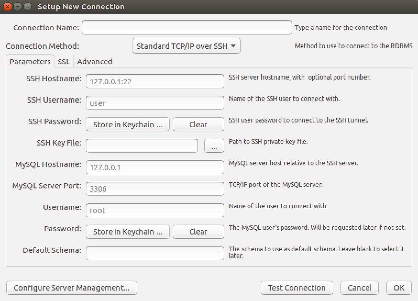 MySQL Workbench Connection