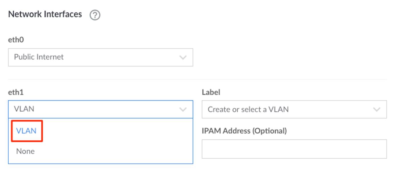 Selecting the network interface